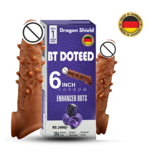 BT Doteed Silicone Reusable Condom - Eco-friendly, Durable, and Body-safe Silicone with Doteed Texture for Enhanced Pleasure